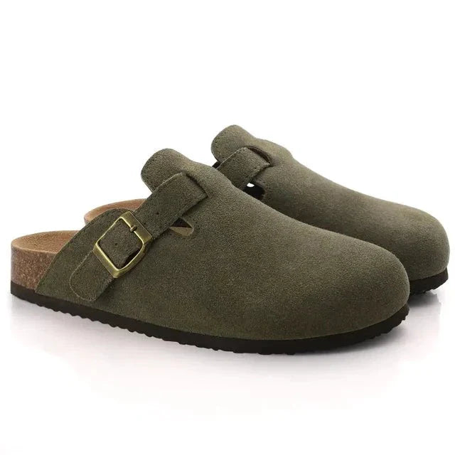 LEBARON Suede Clogs