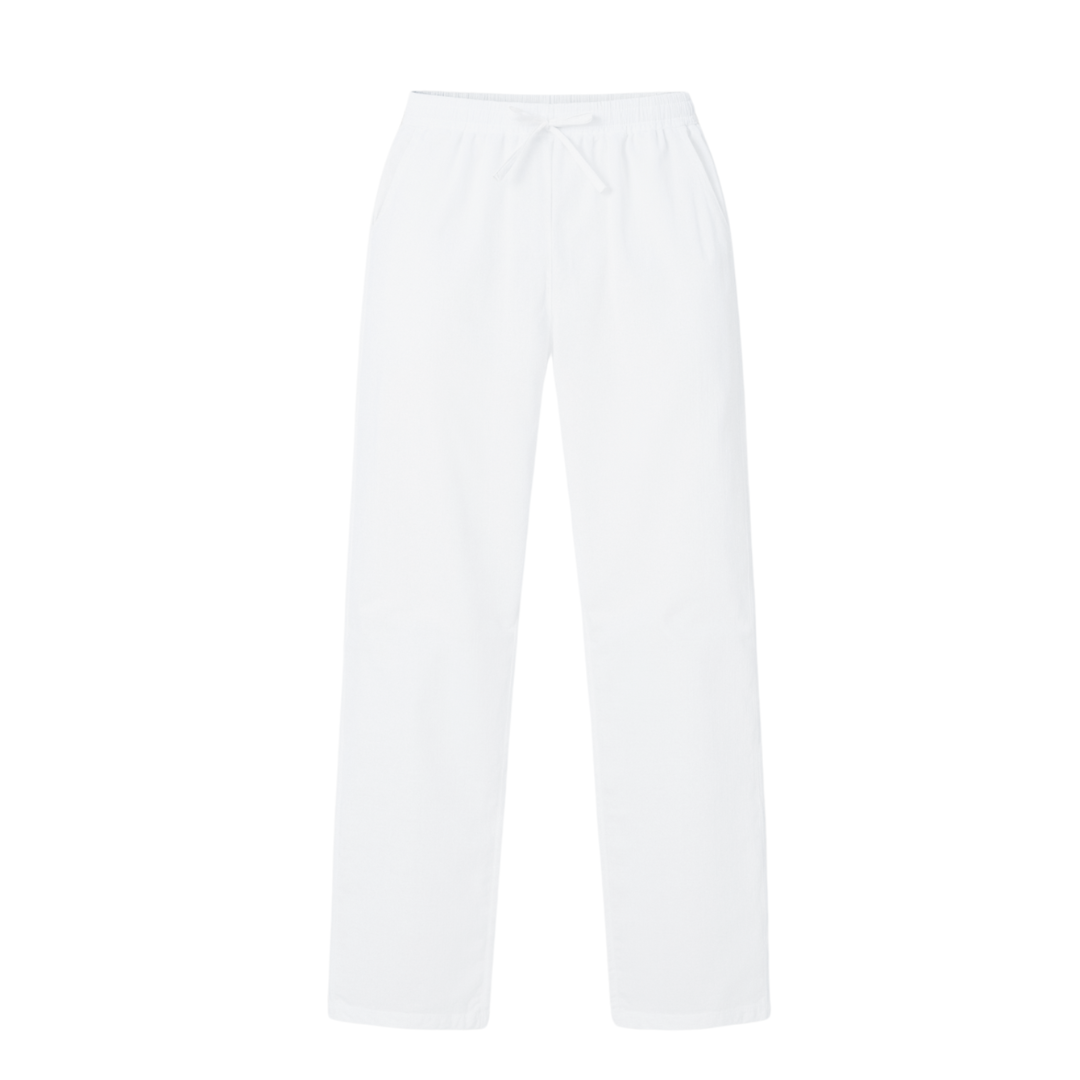LEBARON Cotton & Linen Blend Drawstring Pants