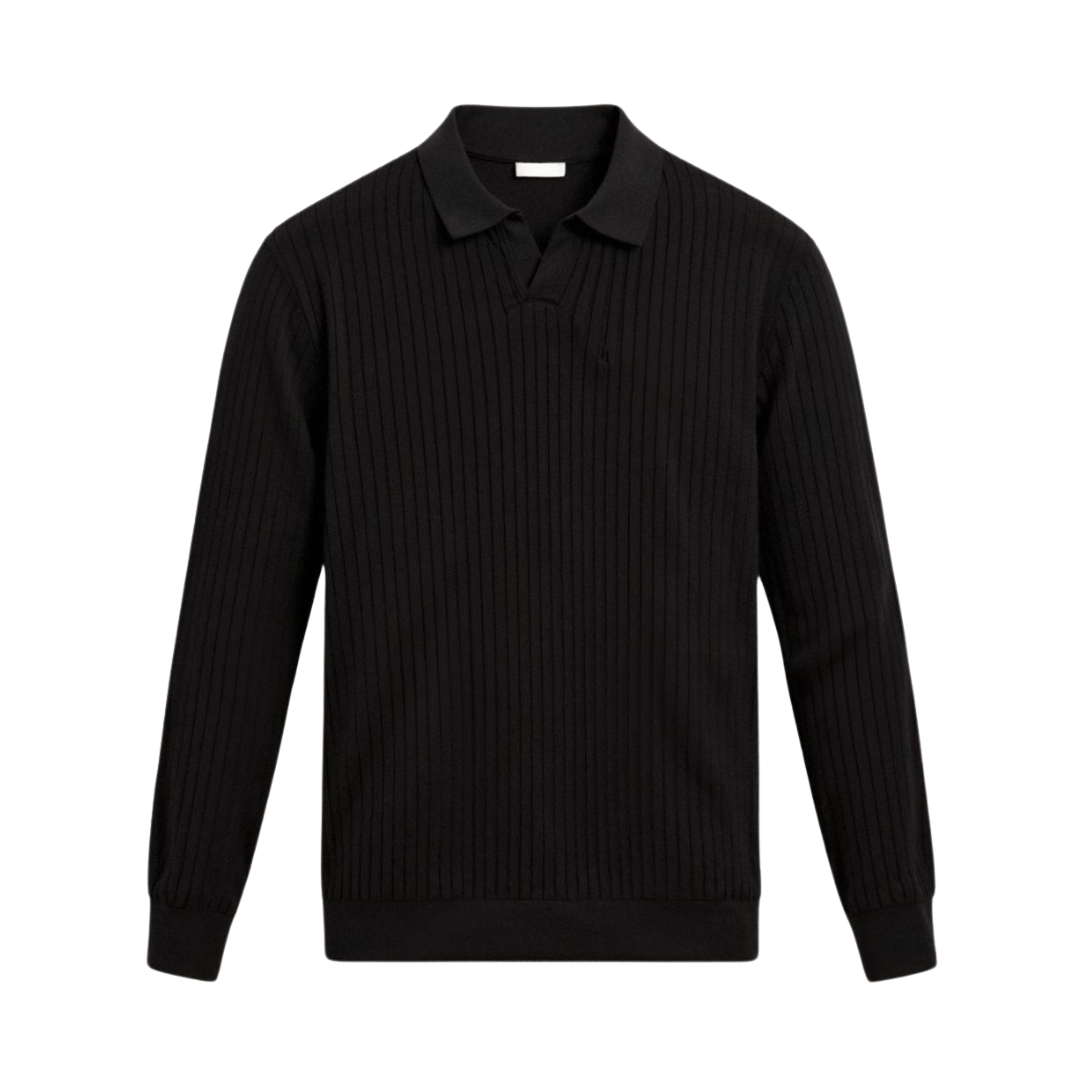 LEBARON Striped Long Sleeve Polo